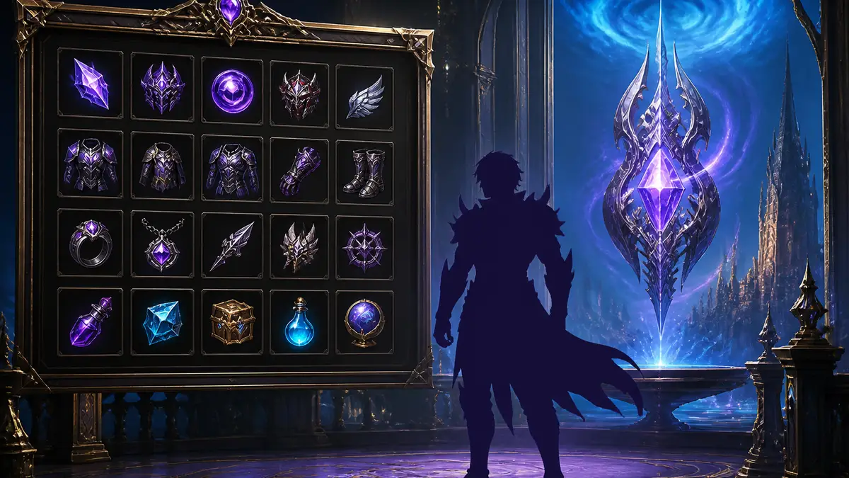 Интерфейс наград и валюты Бездны в ролевой игре Aion 2