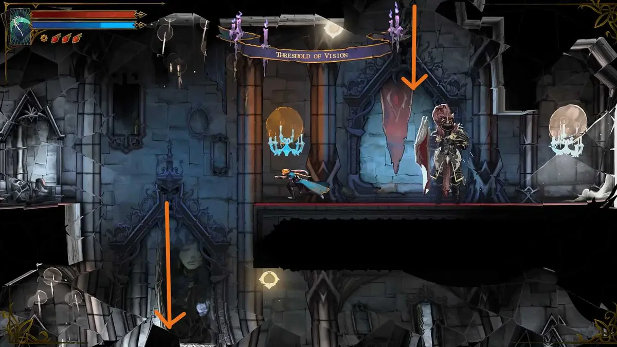 how to navigate hall of mirrors guide 4 in Castlevania Belmont's Curse