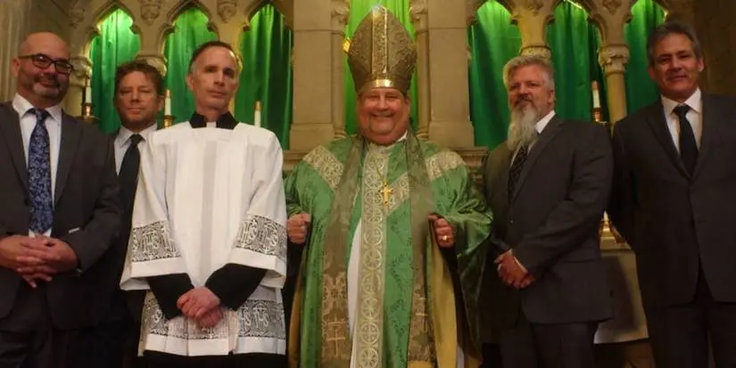 the priests in Netflix's Procession