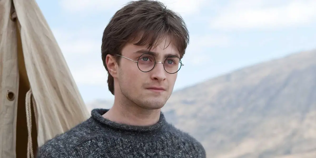 Daniel Radcliffe as Harry Potter in the Deathly Hallows.