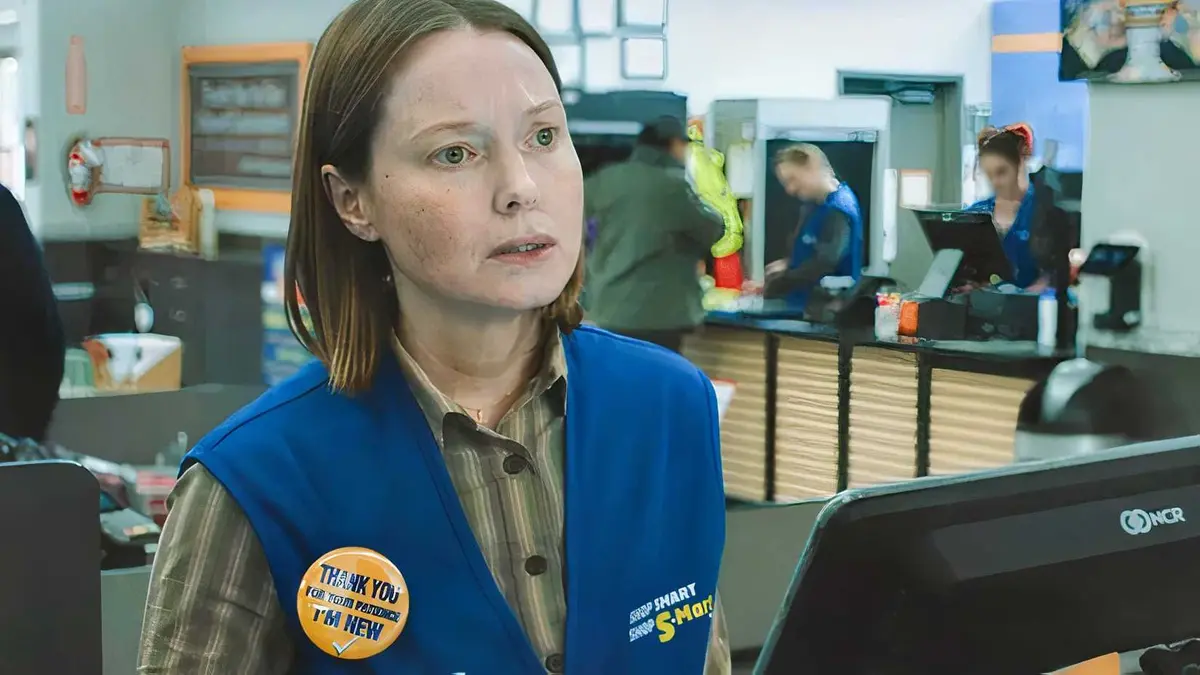 Samantha Sloyan as Margaret White working at S-Mart in Carrie
