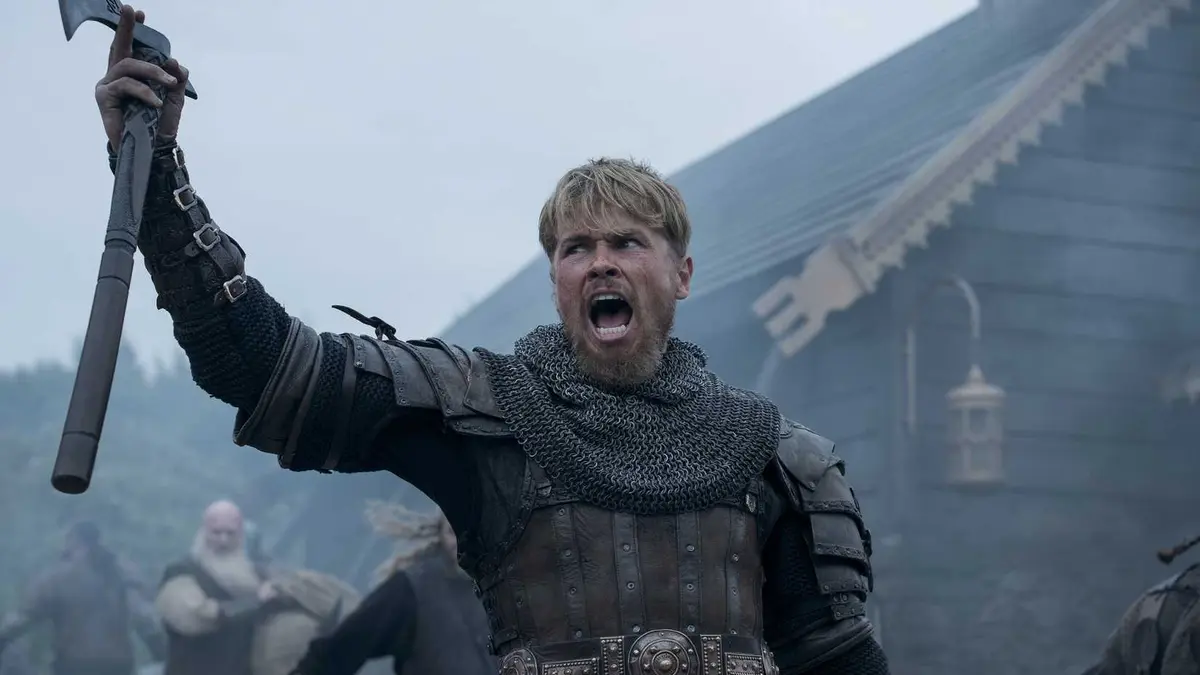 Erik Bloodaxe ready for battle in Prime Video's Bloodaxe