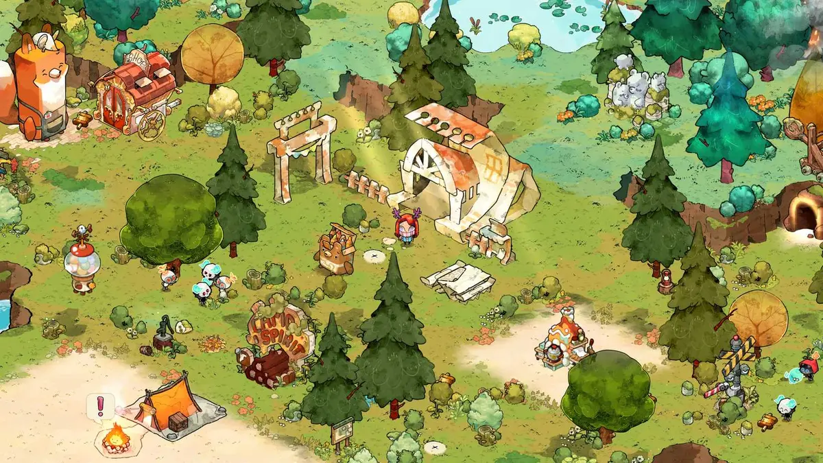 Cozy Grove 2 Camp Spirit screenshot of character at campsite