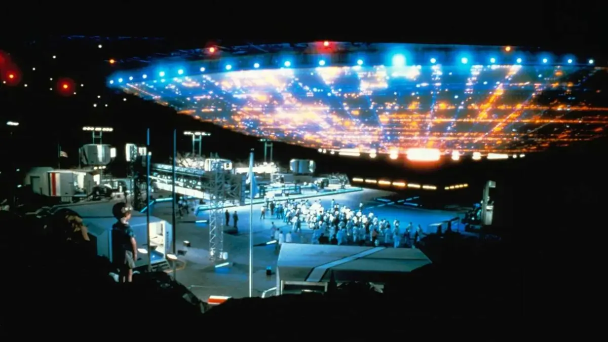 The spacecraft landing in Close Encounters of the Third Kind
