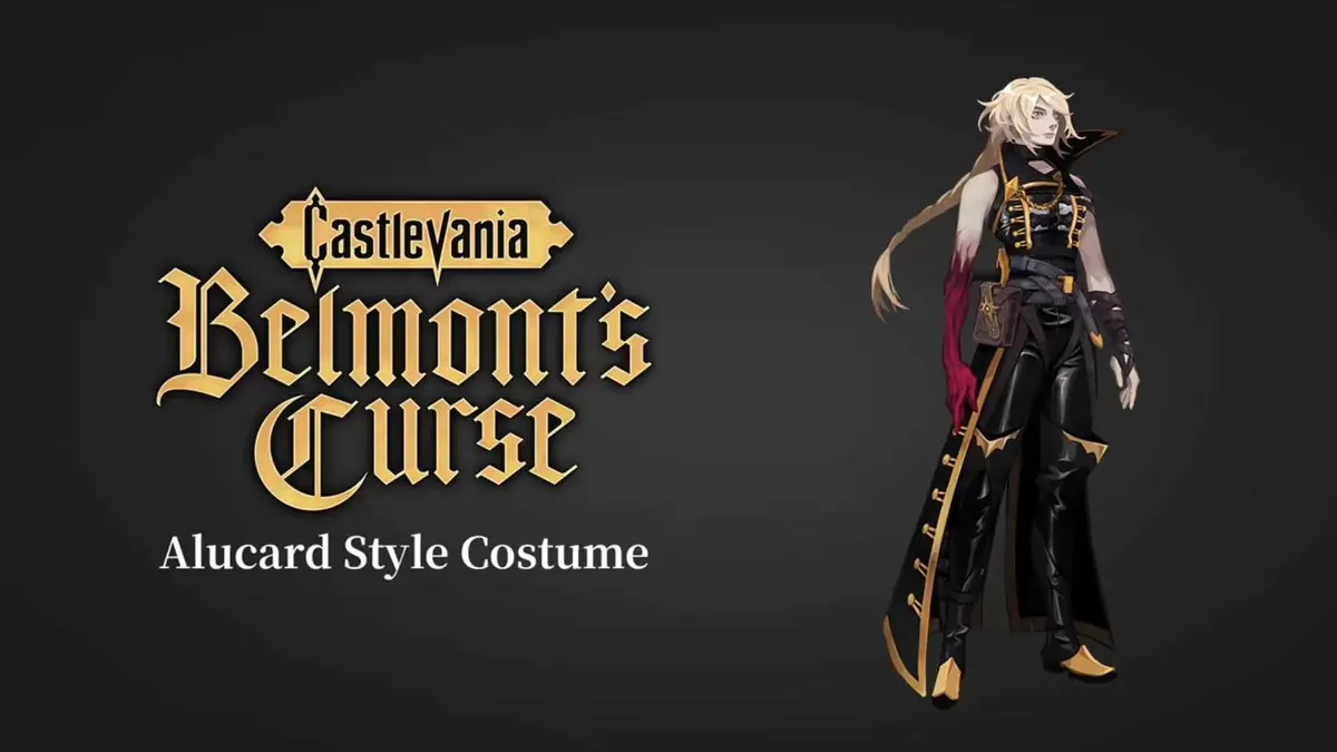 Rose with the Alucard Style Costume in Castlevania: Belmont's Curse.