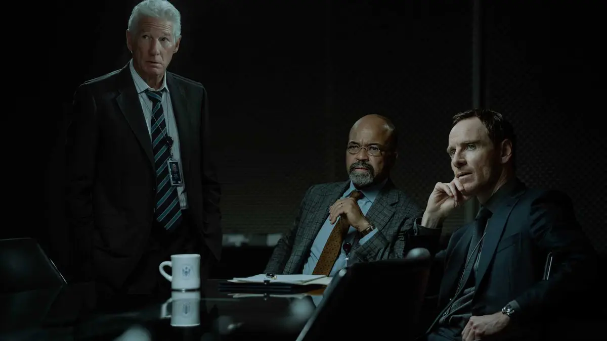 Richard Gere, Jeffrey Wright, and Michael Fassbender star in Paramount+'s thriller drama The Agency.