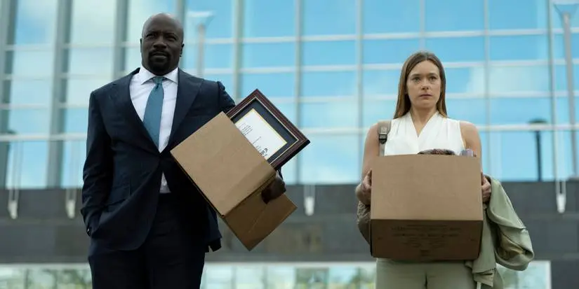 Mike Colter and Rachel Keller in Cupertino Season 1 Episode 1