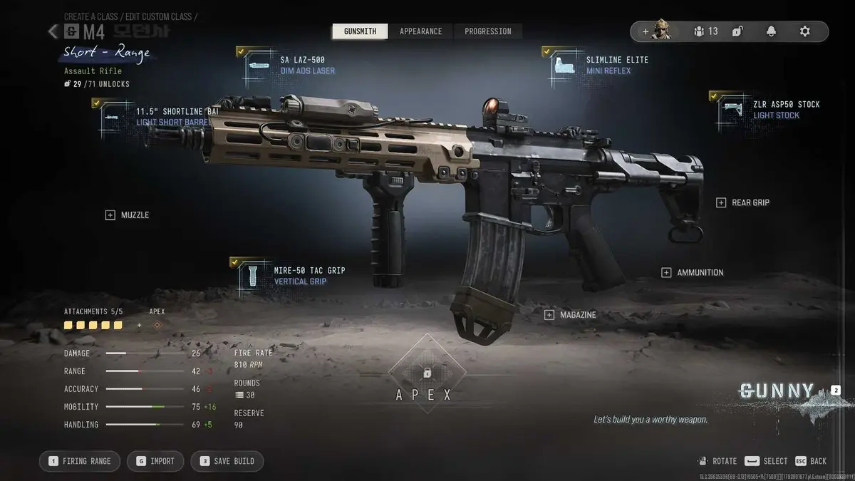 CoD MW4 M4A1 Speed Build Gunny