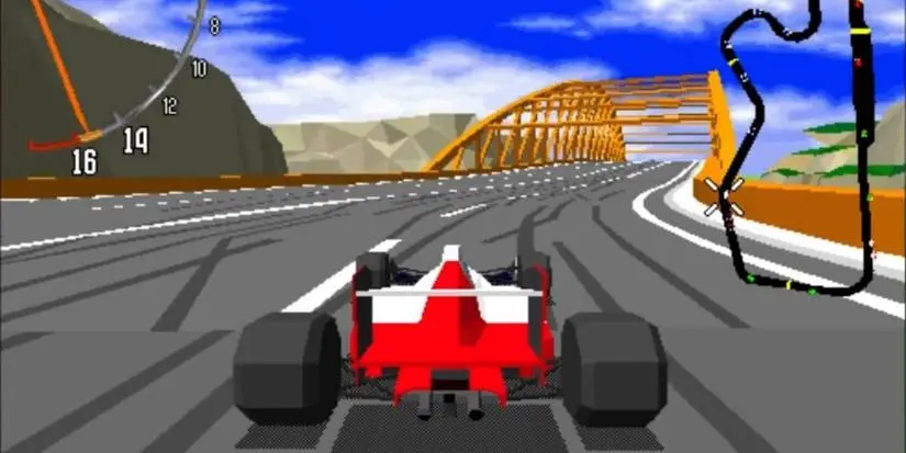 Virtua Racing arcade gameplay