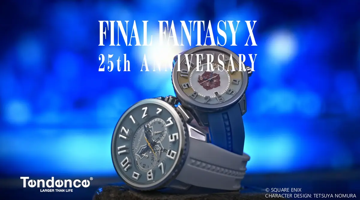 Image shows the Final Fantasy 10 watch line from Tendence