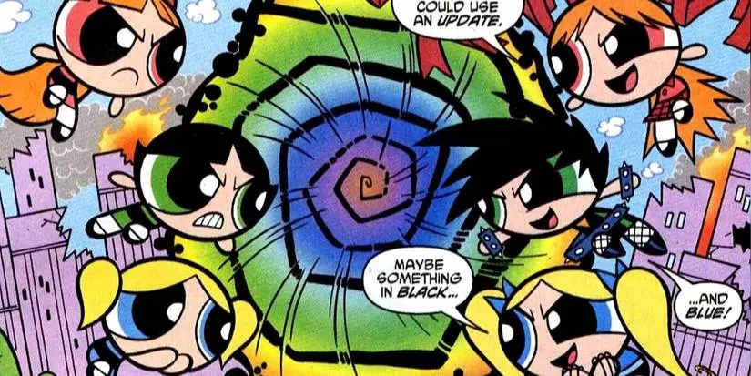 The Powerpuff Girls face off against the Powerpunk Girls