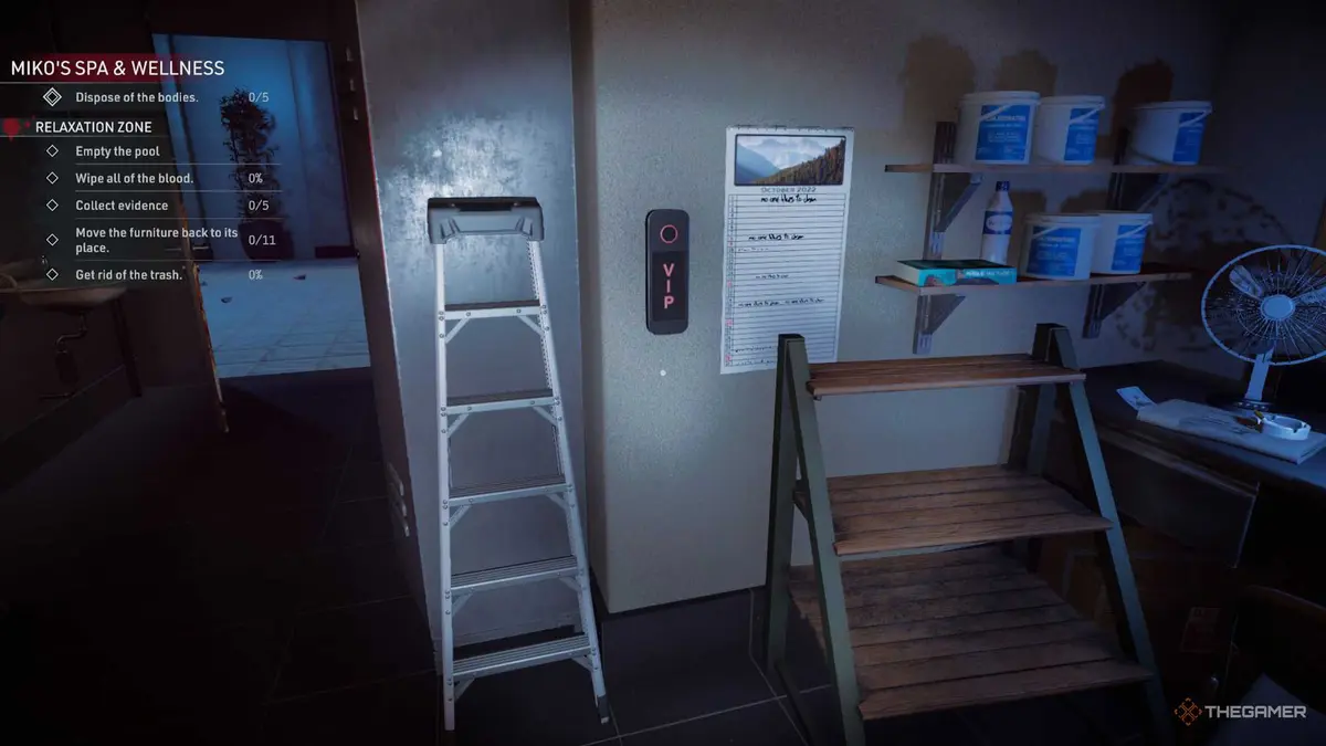 Kovalsky is preparing to use VIP keycard on a device in Crime Scene Cleaner