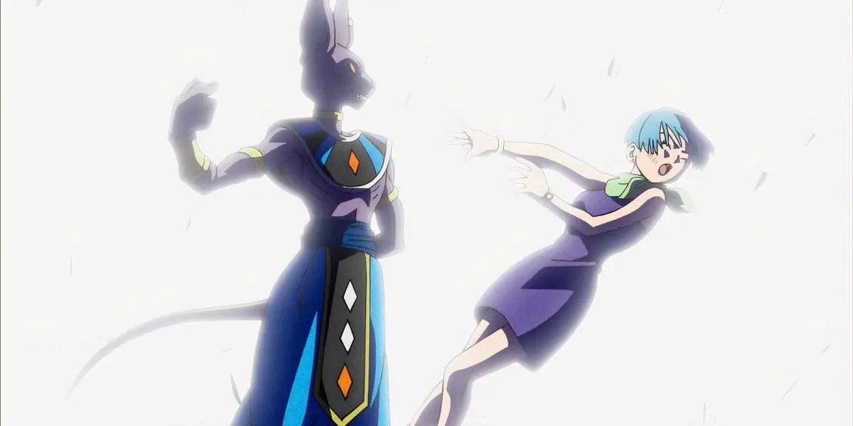 Beerus Hits Bulma in Dragon Ball Super