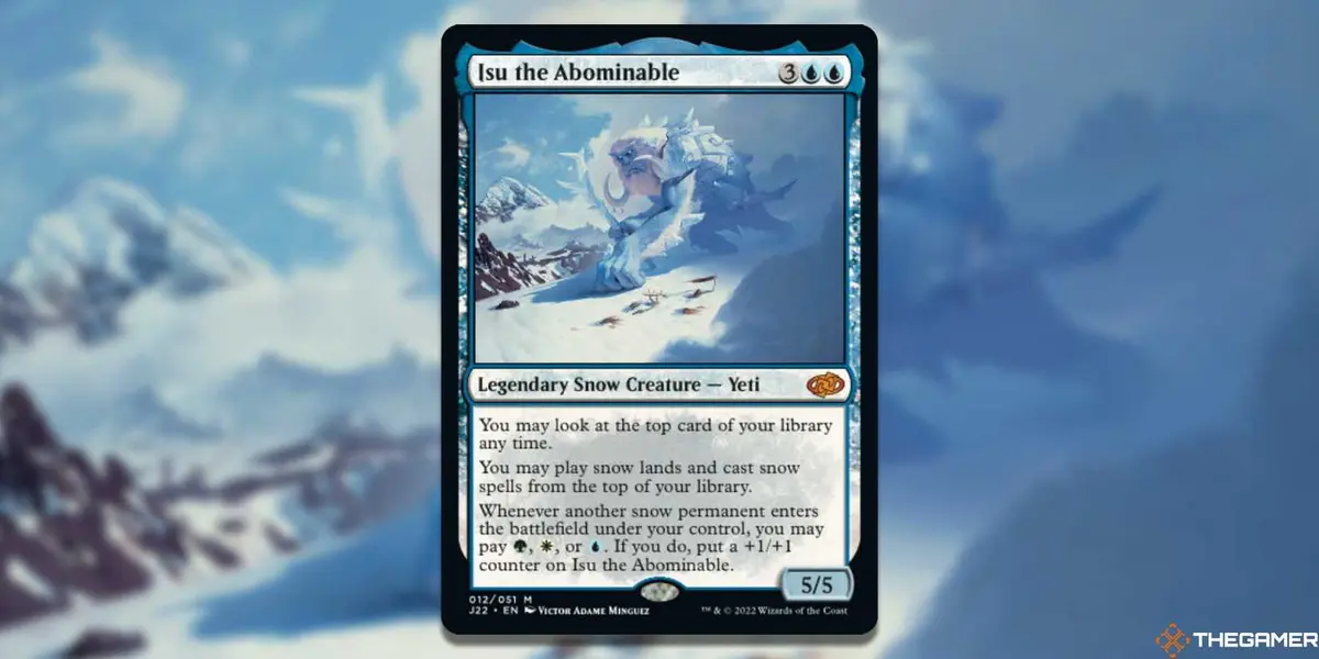 The card Isu the Abominable from Magic: the Gathering.