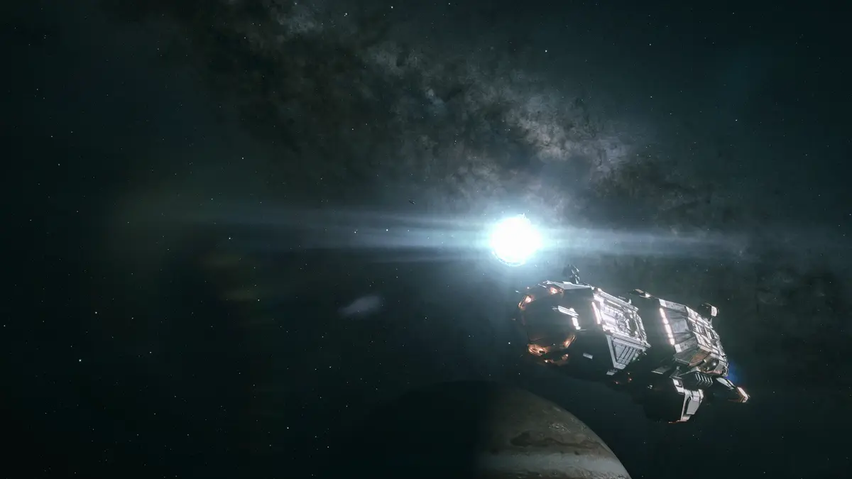 Expanse Osiris Reborn ship in space