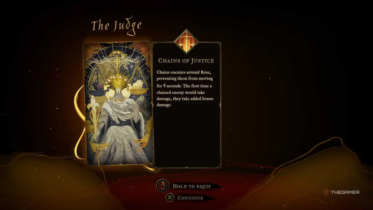Unlocking The Judge card in Castlevania: Belmont's Curse.
