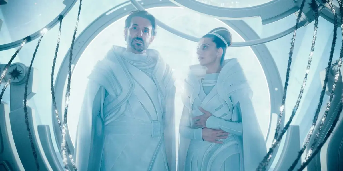 Jor-El and Lara Lor-van in James Gunn's Superman