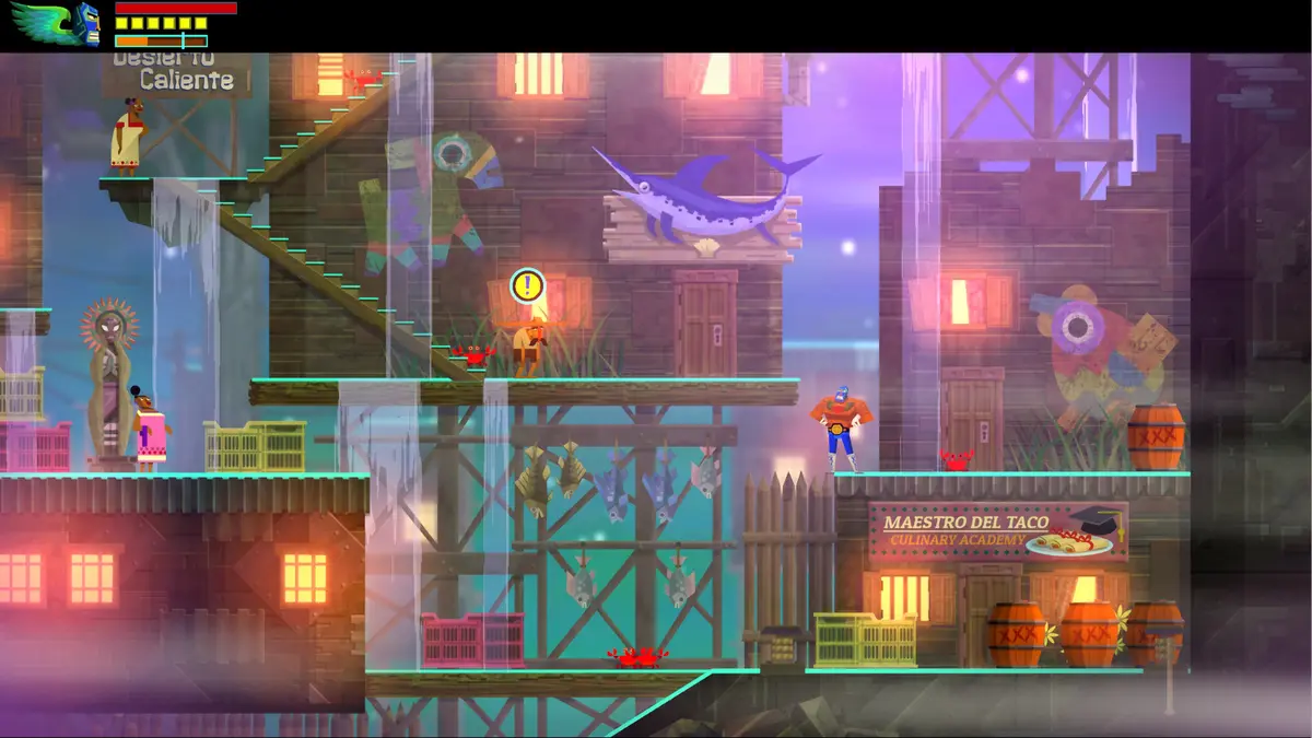 Скриншот Guacamelee! Super Turbo Championship Edition: яркий 2D-платформер в мире мексиканского фольклора
