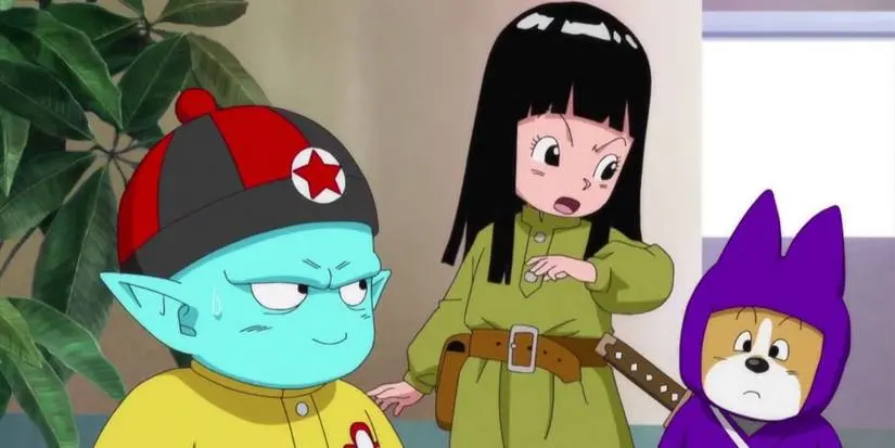 Emperor Pilaf, Mai, and Shu make a plan in Dragon Ball Super.