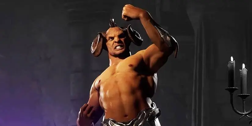Motaro doing Victory Pose as a Kameo in Mortal Kombat 1