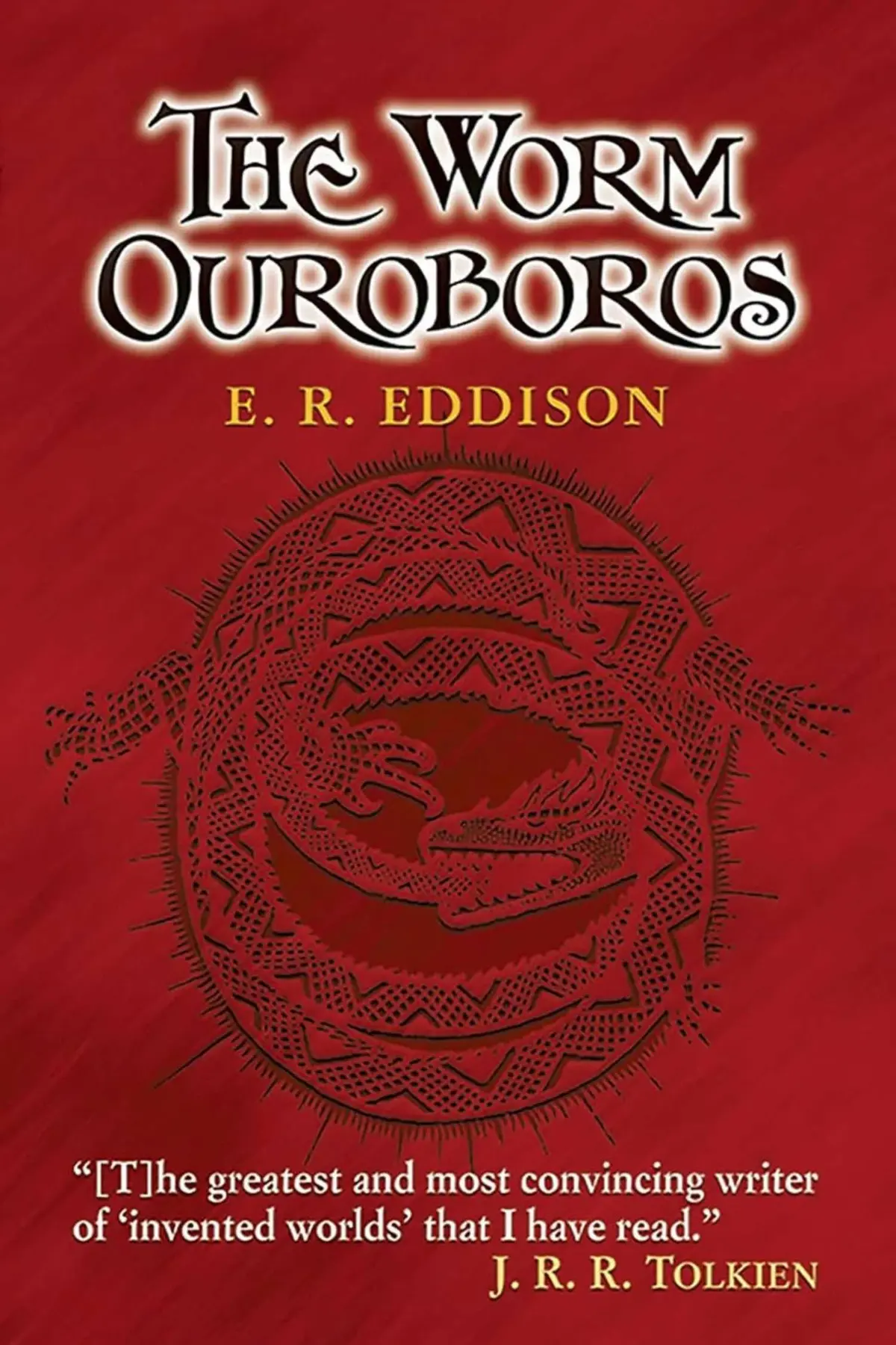 The cover of The Worm Ouroboros By E.R. Eddison