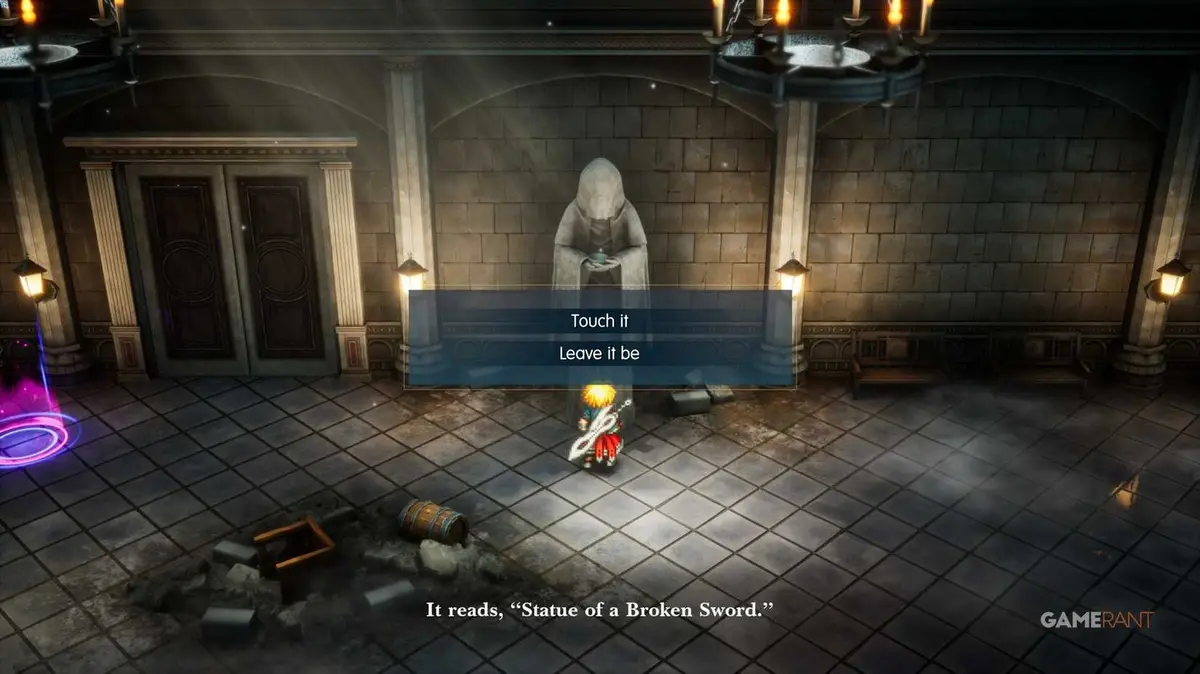 Nameless Ruins Locked Chest 1st Statue