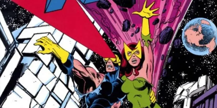 Cyclops and Jean Grey are fighting together in Marvel Comics' Dark Phoenix.