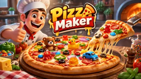 Pizza Maker: пицца с конфетами, нарезка по-ниндзя и игрушки