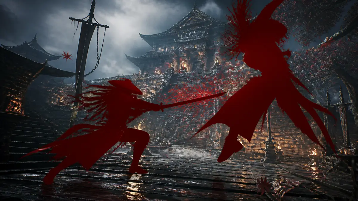 Кадр из динамичного экшена Phantom Blade Zero с демонстрацией боевой системы