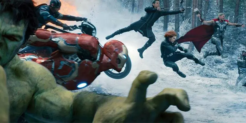 The Avengers head into battle together in Avengers: Age of Ultron