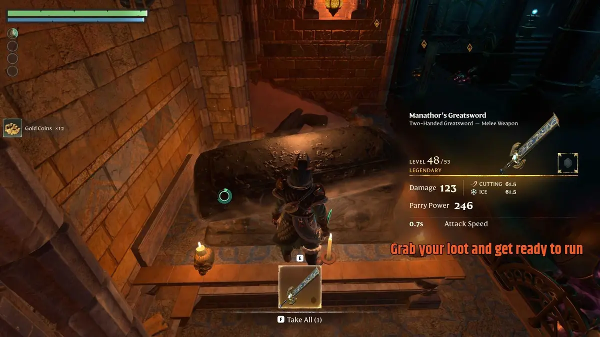 Enshrouded Embervale Museum loot coffin location 3