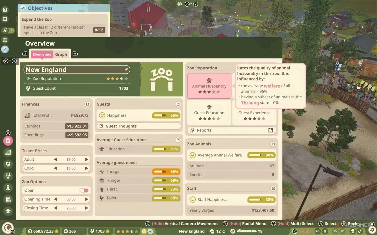 Animal Husbandry description in Planet Zoo 2