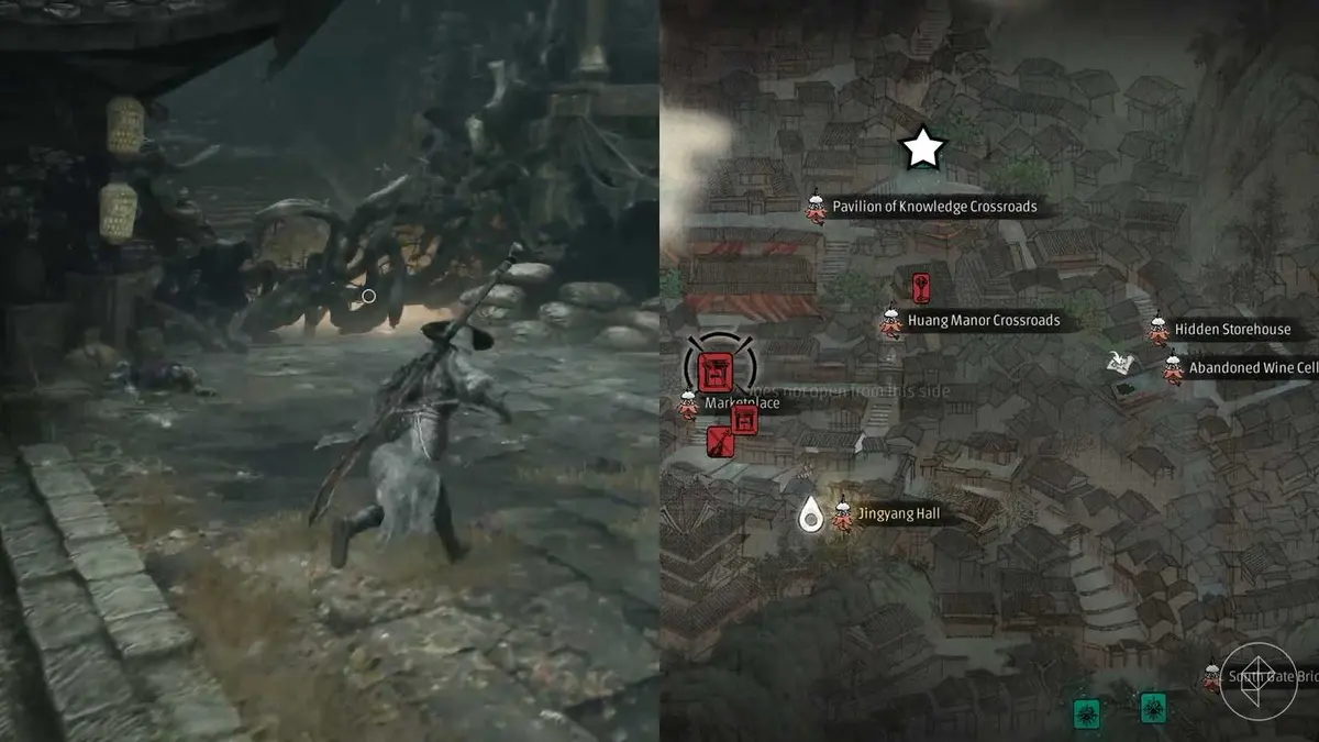 A Phantom Blade Zero Montage showing where you must go to access the Meigu Lake