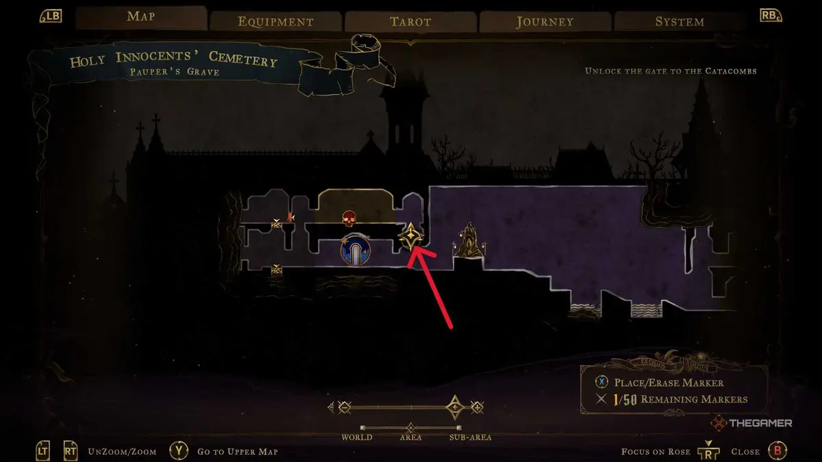 A player finding The Prophetess clues and defeating Medusa in Castlevania: Belmont's Curse.