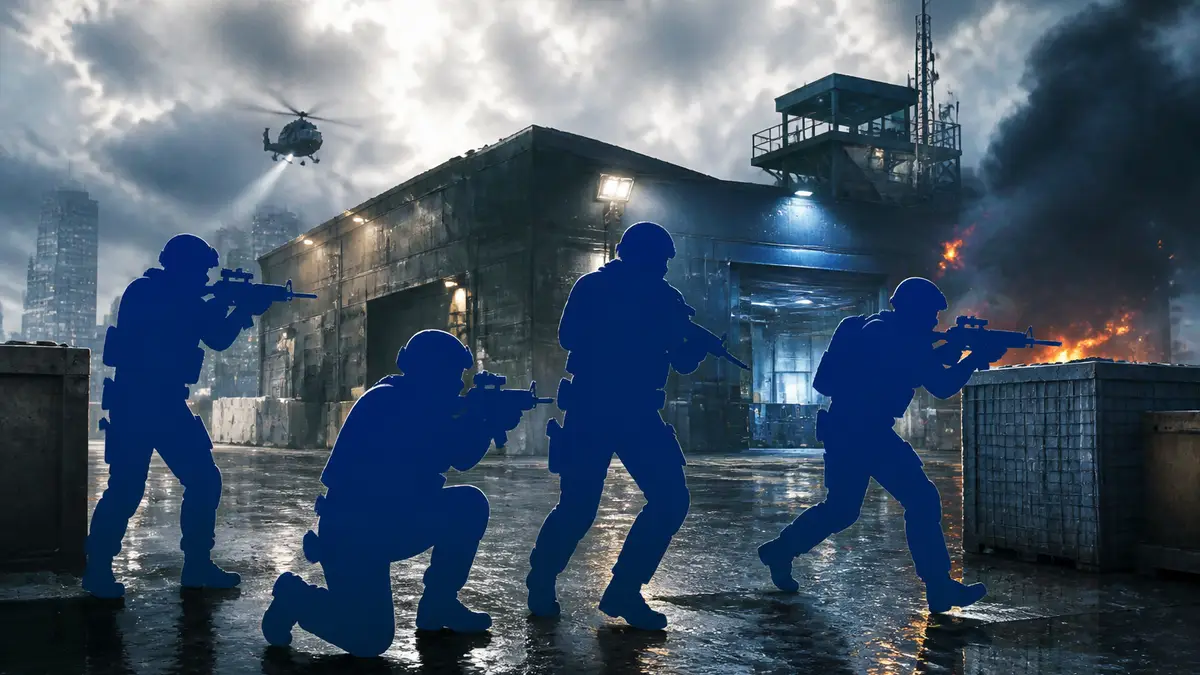 Бойцы синей команды в тактическом шутере Wardogs