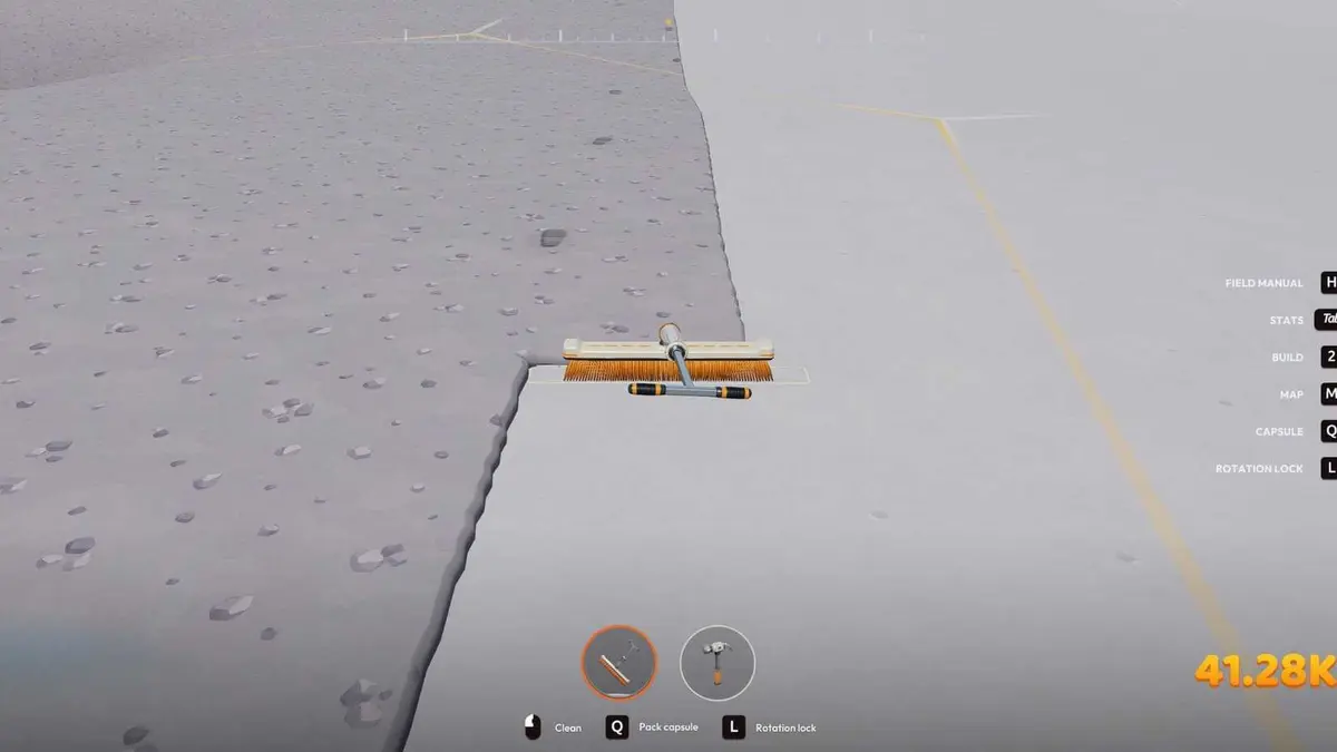 Sweep in Straight Lines in Moon Sweepers