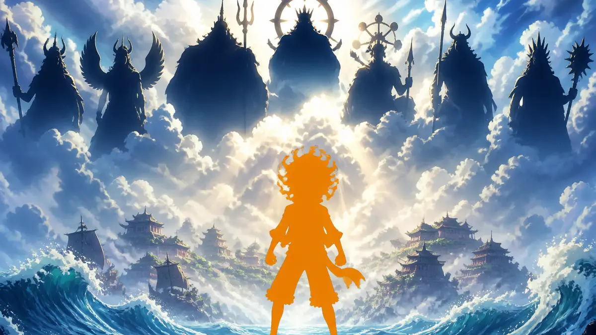 Монки Д. Луффи в форме бога Солнца Ника из аниме One Piece