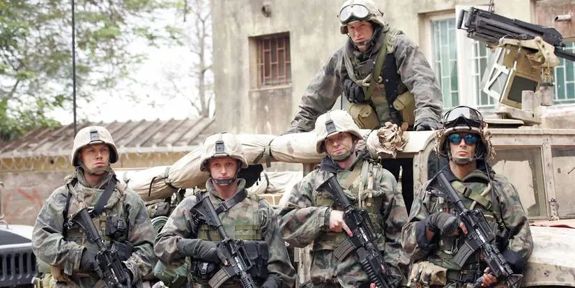 A group of U.S. soldiers in 'Generation Kill'