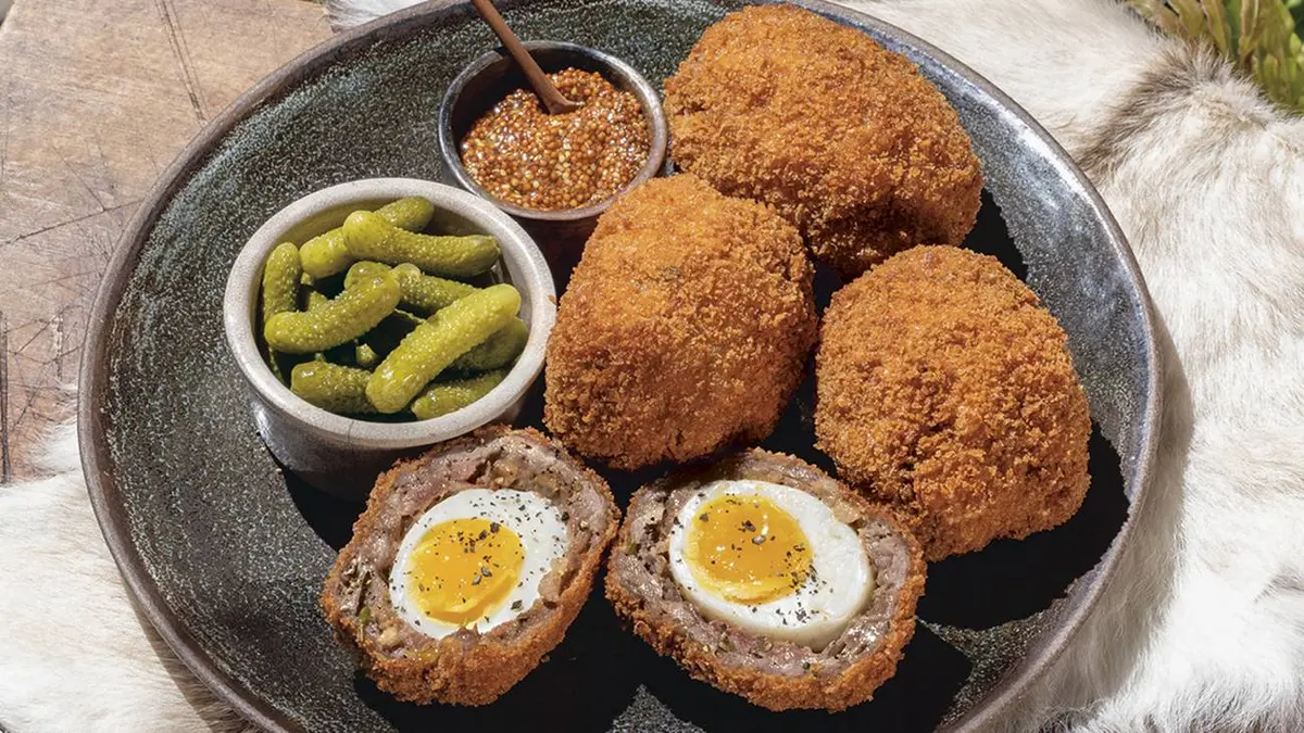 Scotched Owlbear Eggs from BG3 Feast for a Tenday Cookbook