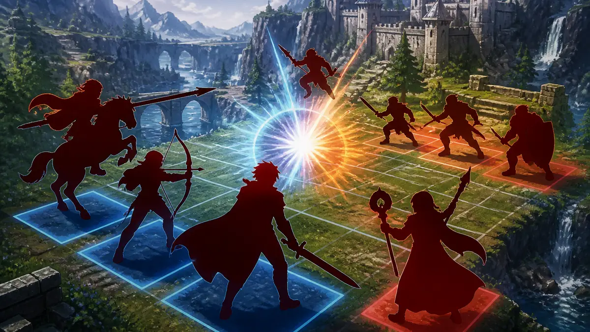 Тактический бой в игре серии Fire Emblem на Nintendo Switch