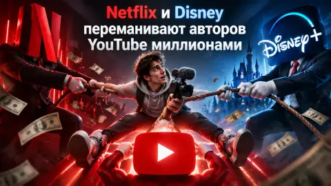Netflix и Disney переманивают авторов YouTube миллионами