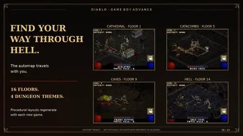 Классическую Diablo неофициально портировали на Game Boy Advance — «Ад помещается в вашем кармане»