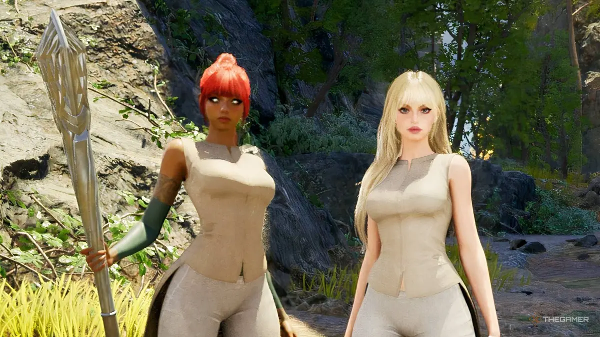 Two friends in Aion 2.
