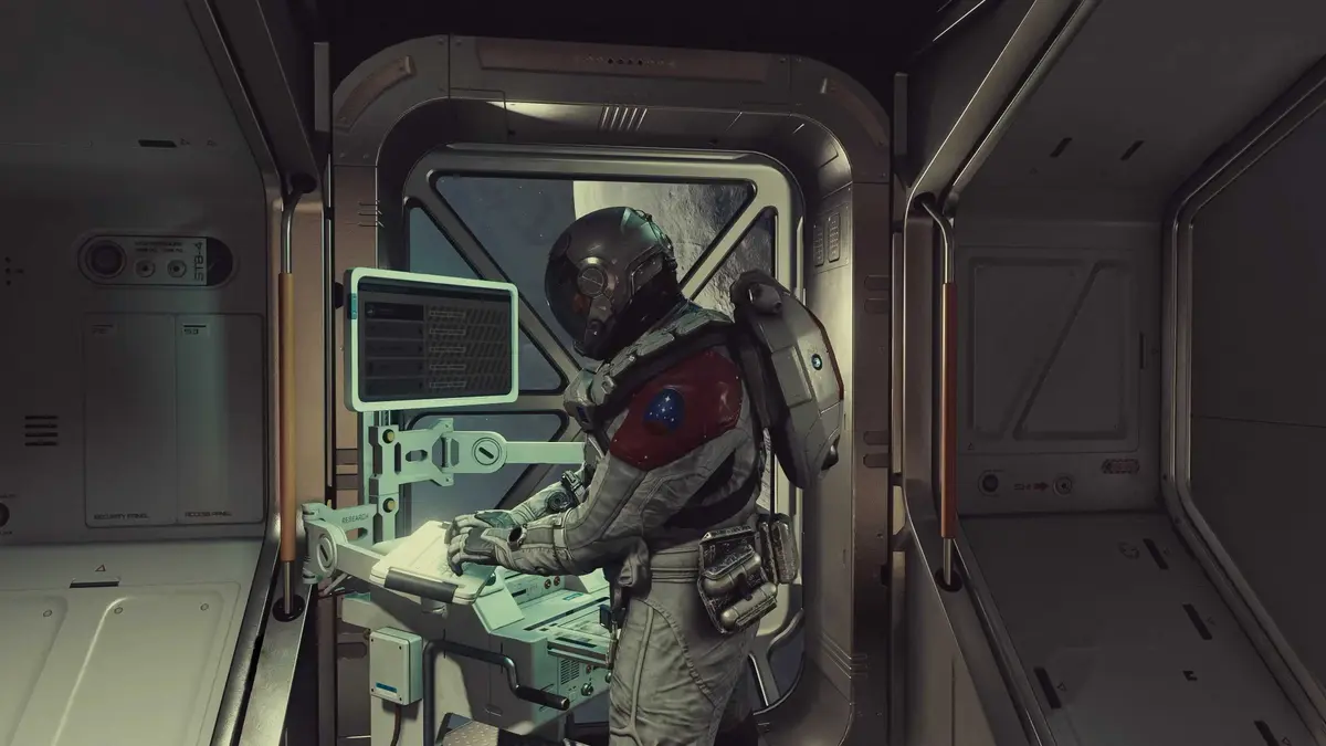 Person at control center