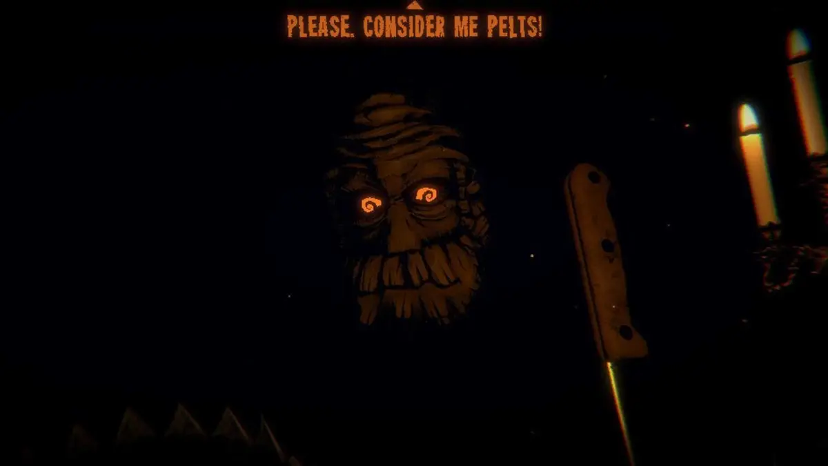 Facing an opponent in Inscryption (2021)