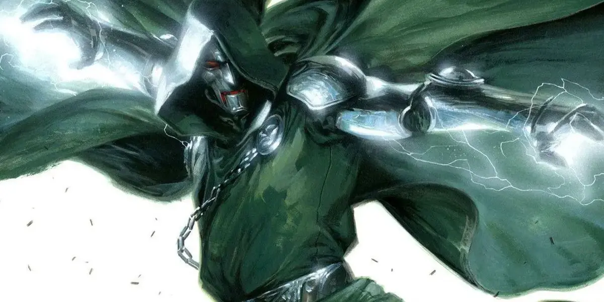 doctor doom in green cape in marvel comics