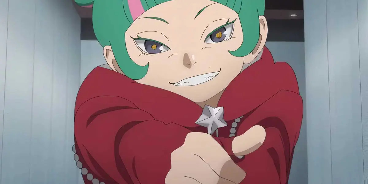 Daemon from Boruto smiles as he uses Reflection against some enemies