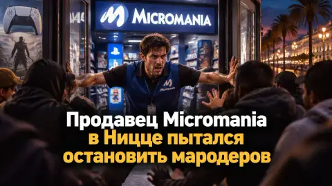 Продавец Micromania в Ницце пытался остановить мародёров