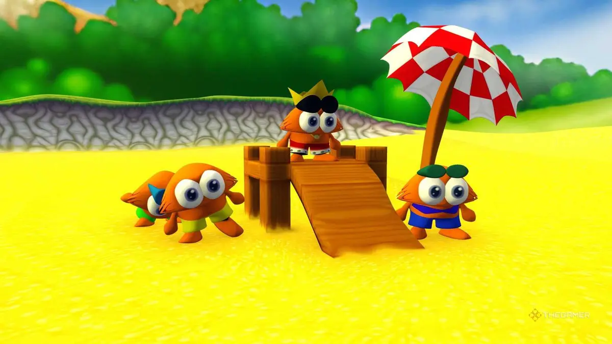gobbos on the beach in croc 2.
