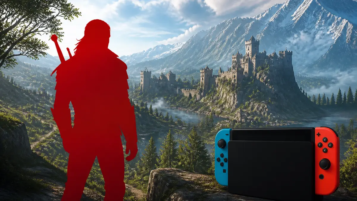 Геральт из игры The Witcher 3 Remastered для консоли Switch 2